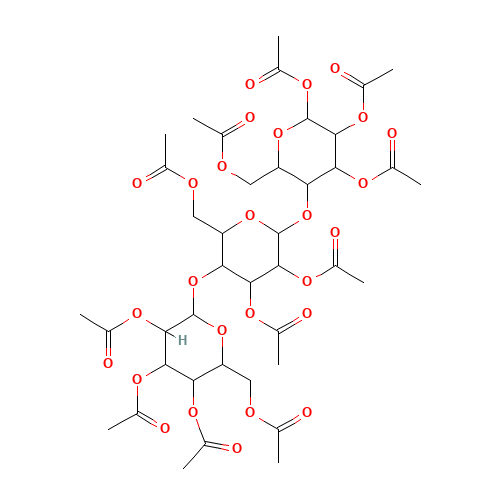 D-(+)-Cellohexose Eicosaacetate (CAS: 355012-91-8) - Chemical Structure and Molecular Formula 