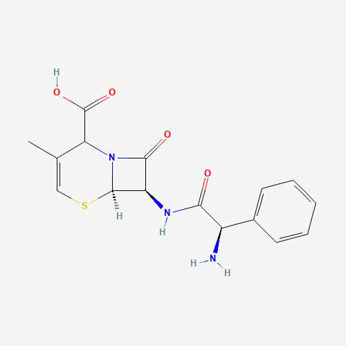 Δ2-Cephalexin (CAS: 79750-46-2) - Chemical Structure and Molecular Formula 