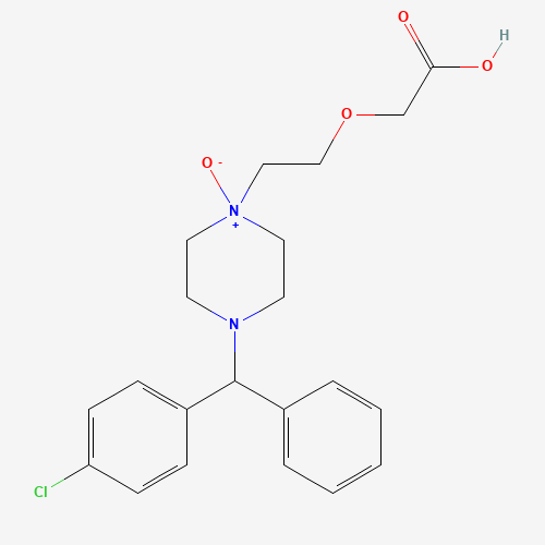 rac Cetirizine N-Oxide (CAS: 1076199-80-8) - Chemical Structure and Molecular Formula 