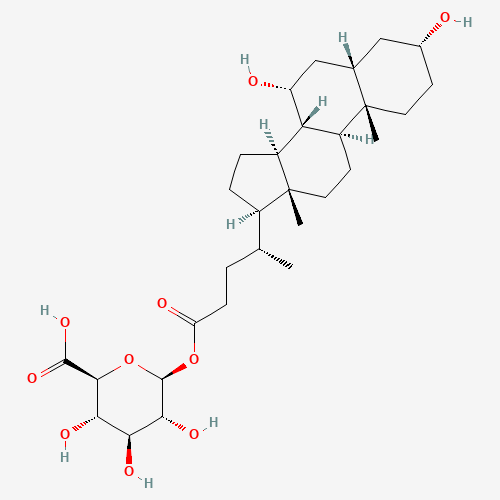 Chenodeoxycholic Acid 24-Acyl-b-D-glucuronide (CAS: 208038-27-1) - Chemical Structure and Molecular Formula 