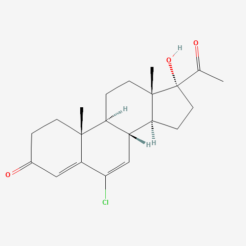 Chlormadinone (CAS: 1961-77-9) - Chemical Structure and Molecular Formula 