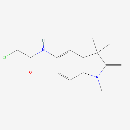 5-Chloroacetamido-2-methylene-1,3,3-trimethylindoline (CAS: 51980-53-1) - Chemical Structure and Molecular Formula 