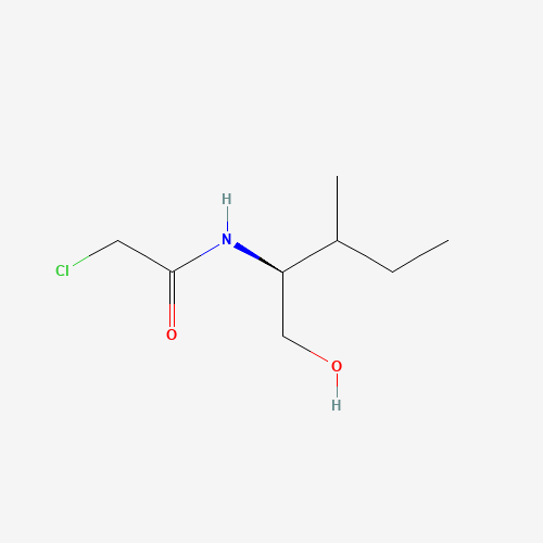 (2S,3S)-N-Chloroacetyl-2-hydroxymethyl-3-methylpentylamine (CAS: 160141-19-5) - Chemical Structure and Molecular Formula 