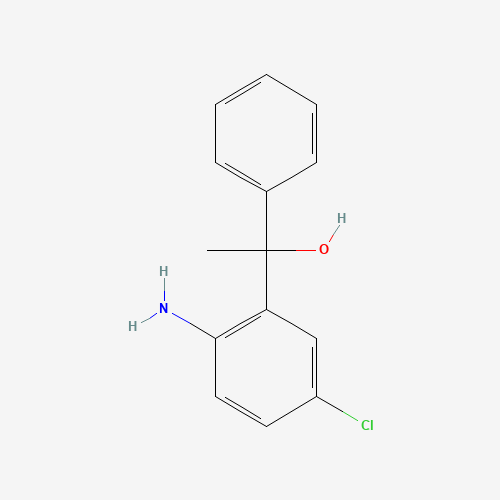1-(5-Chloro-2-aminophenyl)-1-phenylethanol (CAS: 3158-98-3) - Chemical Structure and Molecular Formula 