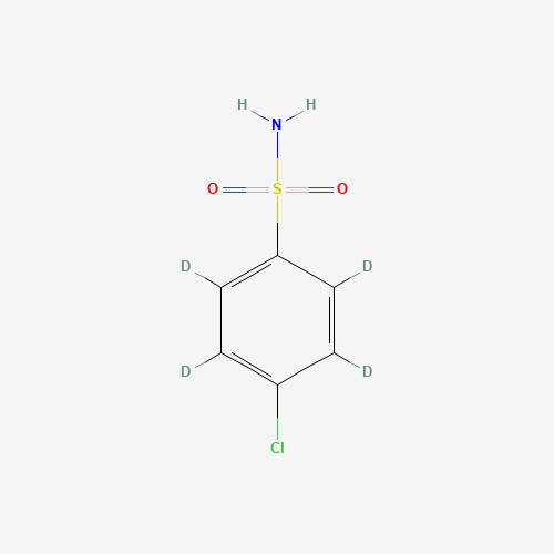 4-Chlorobenzene-d4-sulfonamide (CAS: 544686-14-8) - Chemical Structure and Molecular Formula 