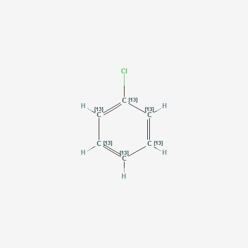 Chlorobenzene-13C6 (CAS: 287389-52-0) - Chemical Structure and Molecular Formula 