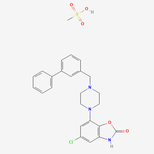 5-Chloro Bifeprunox Mesylate (CAS: 1217042-05-1) - Chemical Structure and Molecular Formula 