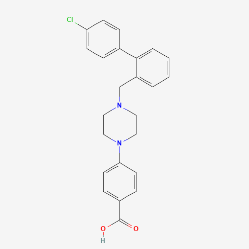 4-[4-(4'-Chlorobiphenyl-2-ylmethyl)piperazin-1-yl]benzoic Acid (CAS: 916204-05-2) - Chemical Structure and Molecular Formula 