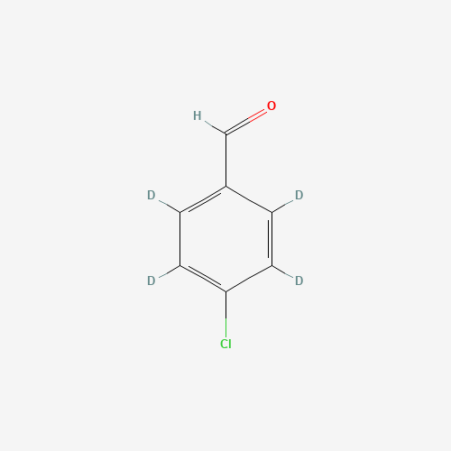 4-Chlorobenzaldehyde-2,3,5,6-d4 (CAS: 62285-59-0) - Chemical Structure and Molecular Formula 