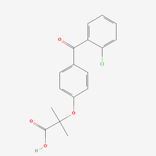 2-Chloro Fenofibric Acid (CAS: 61024-31-5) - Chemical Structure and Molecular Formula 
