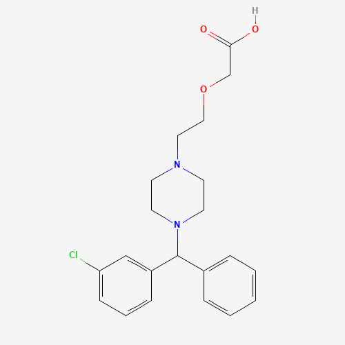 Cetirizine 3-Chloro Impurity Dihydrochloride (CAS: 1232460-29-5) - Chemical Structure and Molecular Formula 