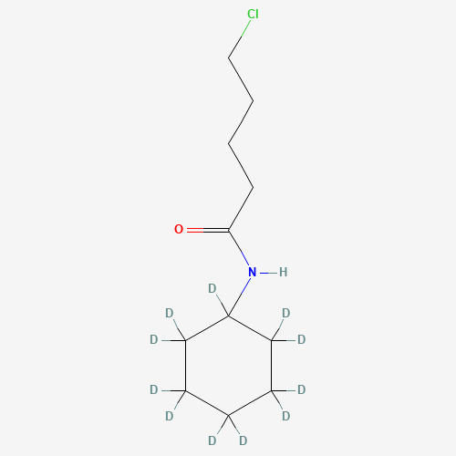 5-Chloro-N-cyclohexylpentanamide-d11 (CAS: 1073608-18-0) - Chemical Structure and Molecular Formula 