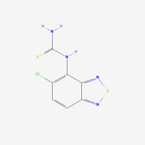 N-(5-Chloro-2,1,3-benzothiadiazol-4-yl)-thiourea (CAS: 51323-05-8) - Chemical Structure and Molecular Formula 