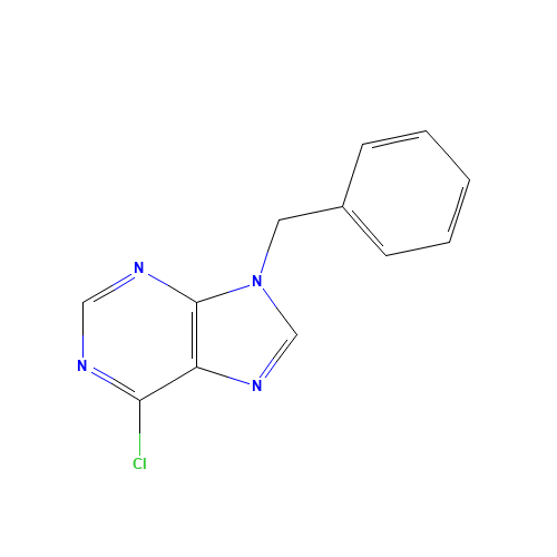 6-Chloro-9-benzylpurine (CAS: 1928-76-3) - Chemical Structure and Molecular Formula 