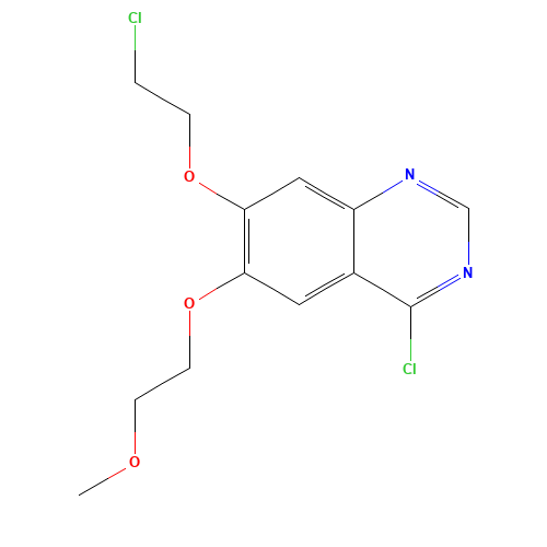4-Chloro-7-(2-chloroethoxy)-6-(2-methoxyethoxy)quinazoline (CAS: 183322-20-5) - Related Chemical Product