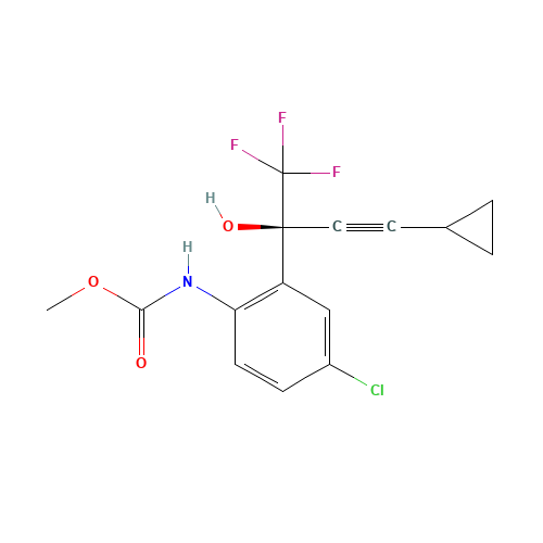 [4-Chloro-2-[(1S)-3-cyclopropyl-1-hydroxy-1-(trifluoromethyl)-2-propynyl)phenyl]carbamic Acid Methyl Ester (CAS: 211563-40-5) - Related Chemical Product