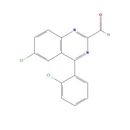 6-Chloro-4-(2-chlorophenyl)-2-quinazolinecarboxaldehyde (CAS: 93955-15-8) - Related Chemical Product