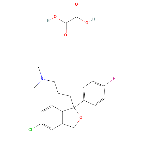 5-Chlorodescyano Citalopram Oxalate (CAS: 64169-46-6) - Related Chemical Product