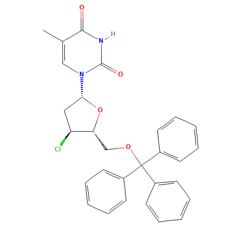 3'-Chloro-3'-deoxy-5'-O-tritylthymidine (CAS: 34627-62-8) - Related Chemical Product