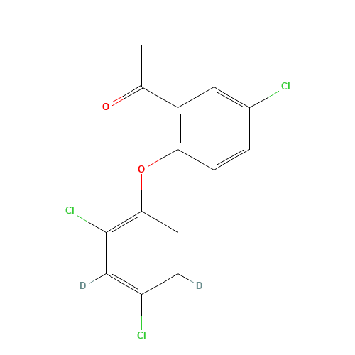 1-[5-Chloro-2-(2,4-dichlorophenoxy)phenylethanone]-d2 Major (CAS: 1189477-14-2) - Related Chemical Product