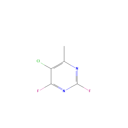 5-Chloro-2,4-difluoro-6-methylpyrimidine (CAS: 72630-78-5) - Chemical Structure and Molecular Formula 