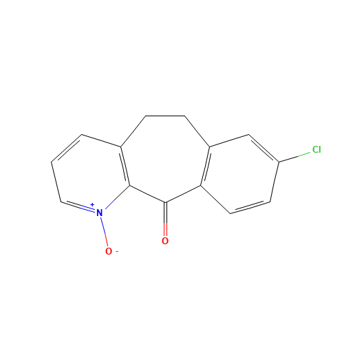 8-Chloro-5,6-dihydro-11H-benzo[5,6]cyclohepta[1,2-b]pyridin-11-one 1-Oxide (CAS: 133330-59-3) - Chemical Structure and Molecular Formula 
