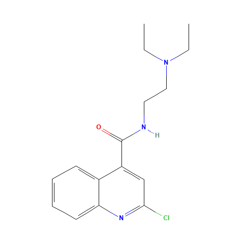 2-Chloro-N-[2-(diethylamino)ethyl]-4-quinolinecarboxamide (CAS: 87864-14-0) - Related Chemical Product