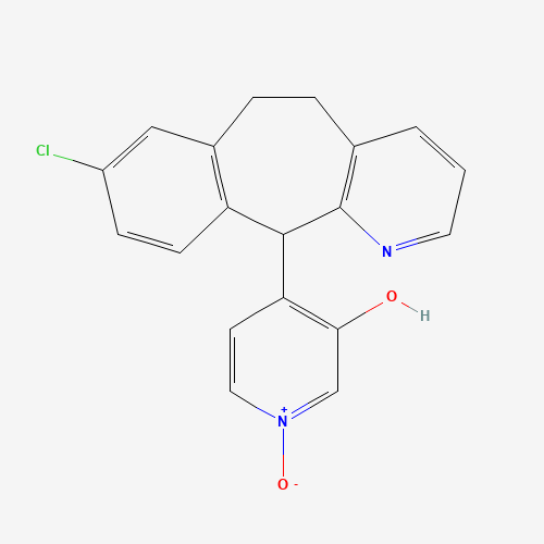 4-(8-Chloro-6,11-dihydro-5H-benzo[5,6]cyclohepta[1,2-b]pyridin-11-yl)-3-pyridinol 1-Oxide (CAS: 1193725-75-5) - Chemical Structure and Molecular Formula 
