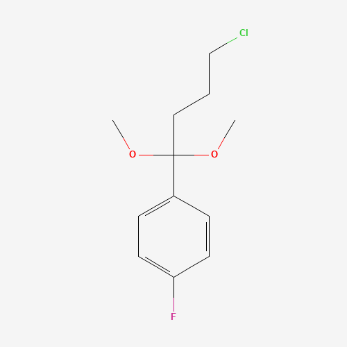 1-(4-Chloro-1,1-dimethoxybutyl)-4-fluorobenzene (CAS: 57390-39-3) - Related Chemical Product