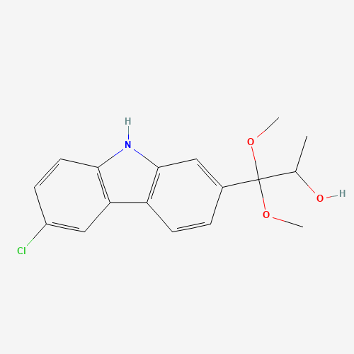 6-Chloro-b,b-dimethoxy-a-methyl- (CAS: 114041-35-9) - Chemical Structure and Molecular Formula 