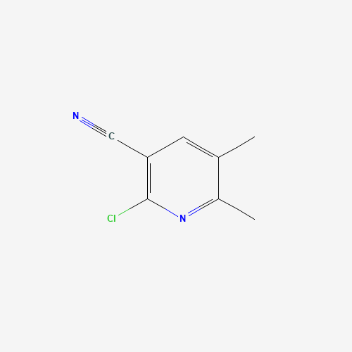 2-Chloro-5,6-dimethyl-3-pyridinecarbonitrile (CAS: 65176-93-4) - Chemical Structure and Molecular Formula 