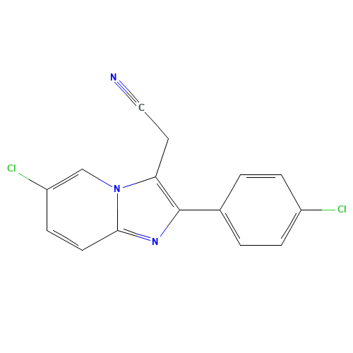 6-Chloro-2-(4-chlorophenyl)imidazo[1,2-a]pyridine-3-acetonitrile (CAS: 82626-72-0) - Related Chemical Product