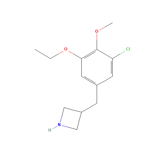3-[(3-Chloro-5-ethoxy-4-methoxyphenyl)methyl]azetidine (CAS: 937618-77-4) - Related Chemical Product