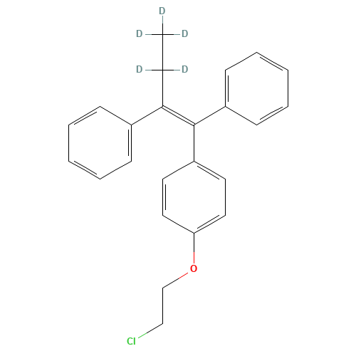 (Z)-1-[4-(2-Chloroethoxyphenyl]-1,2-diphenyl-1-butene-4,4,5,5,5-d5 (CAS: 157738-49-3) - Related Chemical Product