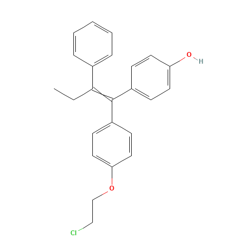 (E/Z)-1-[4-(2-Chloroethoxy)phenyl]-1-(4-hydroxyphenyl)-2-phenyl-1-butene (CAS: 119757-57-2) - Related Chemical Product