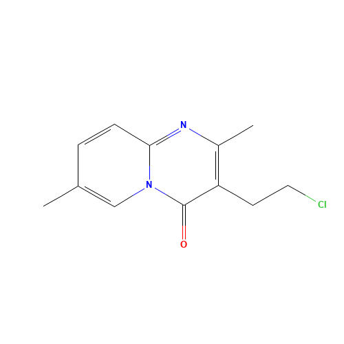 3-(2-Chloroethyl)-2,7-dimethyl-4H-pyrido[1,2-a]pyrimidin-4-one (CAS: 58837-31-3) - Related Chemical Product