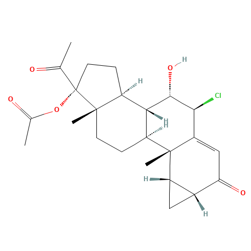 6b-Chloro-7a-hydroxy-6,7-dihydro Cyproterone Acetate (CAS: 23814-84-8) - Related Chemical Product