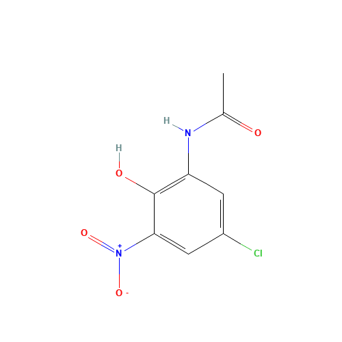 N-(5-Chloro-2-hydroxy-3-nitrophenyl)acetamide (CAS: 156016-33-0) - Chemical Structure and Molecular Formula 