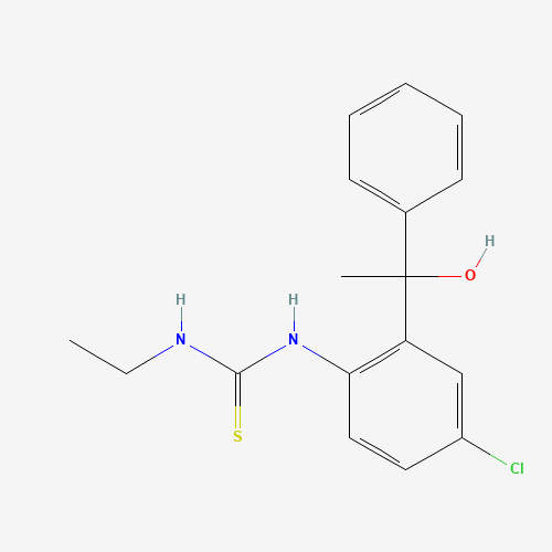 1-[4-Chloro-2-(1'-hydroxy-1'-methylbenzyl)phenyl]-3-ethyl-2-thio-urea (CAS: 21740-97-6) - Related Chemical Product