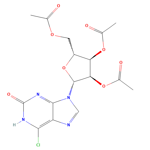 6-Chloro-2-hydroxy-9-(2',3',5'-tri-O-acetyl-b-D-ribofuranosyl)purine (CAS: 161923-50-8) - Related Chemical Product