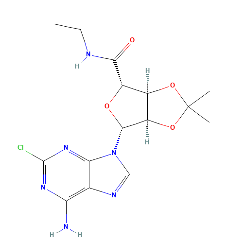 2-Chloro-2',3'-O-isopropylideneadenosine-5'-N-ethylcarboxamide (CAS: 120225-75-4) - Related Chemical Product