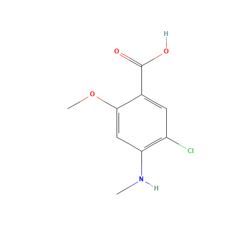 5-Chloro-2-methoxy-4-methylaminobenzoic Acid (CAS: 61694-98-2) - Related Chemical Product