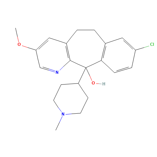 8-Chloro-3-methoxy-11-(1-methyl-4-piperidinyl)-6,11-dihydro-5H-benzo[5,6]-cyclohepta[1,2-b]pyridin-11-ol (CAS: 165739-71-9) - Related Chemical Product