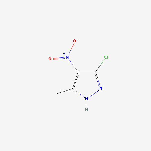 5-Chloro-3-methyl-4-nitro-1H-pyrazole (CAS: 6814-58-0) - Chemical Structure and Molecular Formula 