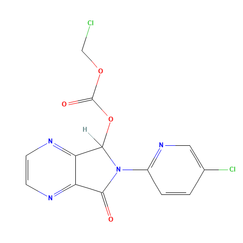 7-Chloromethyloxy-carbonyloxy-6-(5-chloropyridin-2-yl)-6,7-dihydro-5H-pyrrolo[3,4-b]pyrazin-5-one (CAS: 508169-18-4) - Related Chemical Product