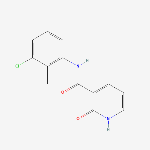 N-(3-Chloro-2-methylphenyl)-2-hydroxynicotinamide (CAS: 72646-00-5) - Chemical Structure and Molecular Formula 