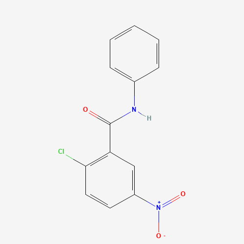 2-Chloro-5-nitro-N-4-phenylbenzamide (CAS: 22978-25-2) - Chemical Structure and Molecular Formula 