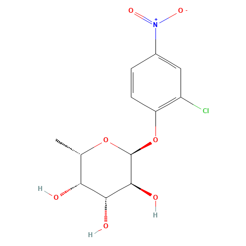 2-Chloro-4-nitrophenyl a-D-Fucopyranoside (CAS: 157843-41-9) - Chemical Structure and Molecular Formula 