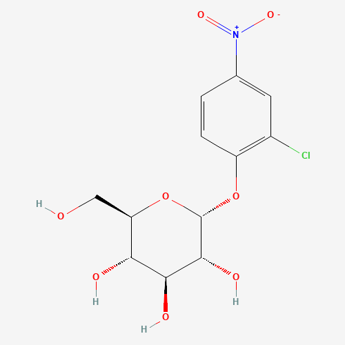 2-Chloro-4-nitrophenyl-a-D-glucopyranoside (CAS: 119047-14-2) - Chemical Structure and Molecular Formula 