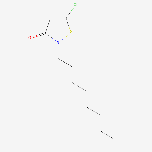 5-Chloro-2-n-octyl-4-isothiazolin-3-one (CAS: 26530-24-5) - Chemical Structure and Molecular Formula 